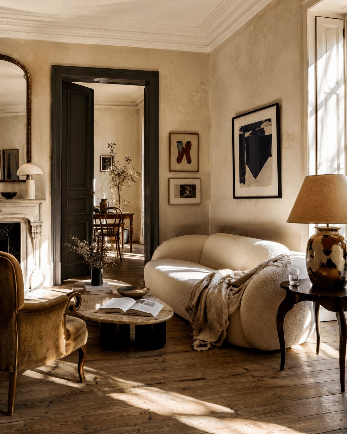 Character-rich lived-in European interior