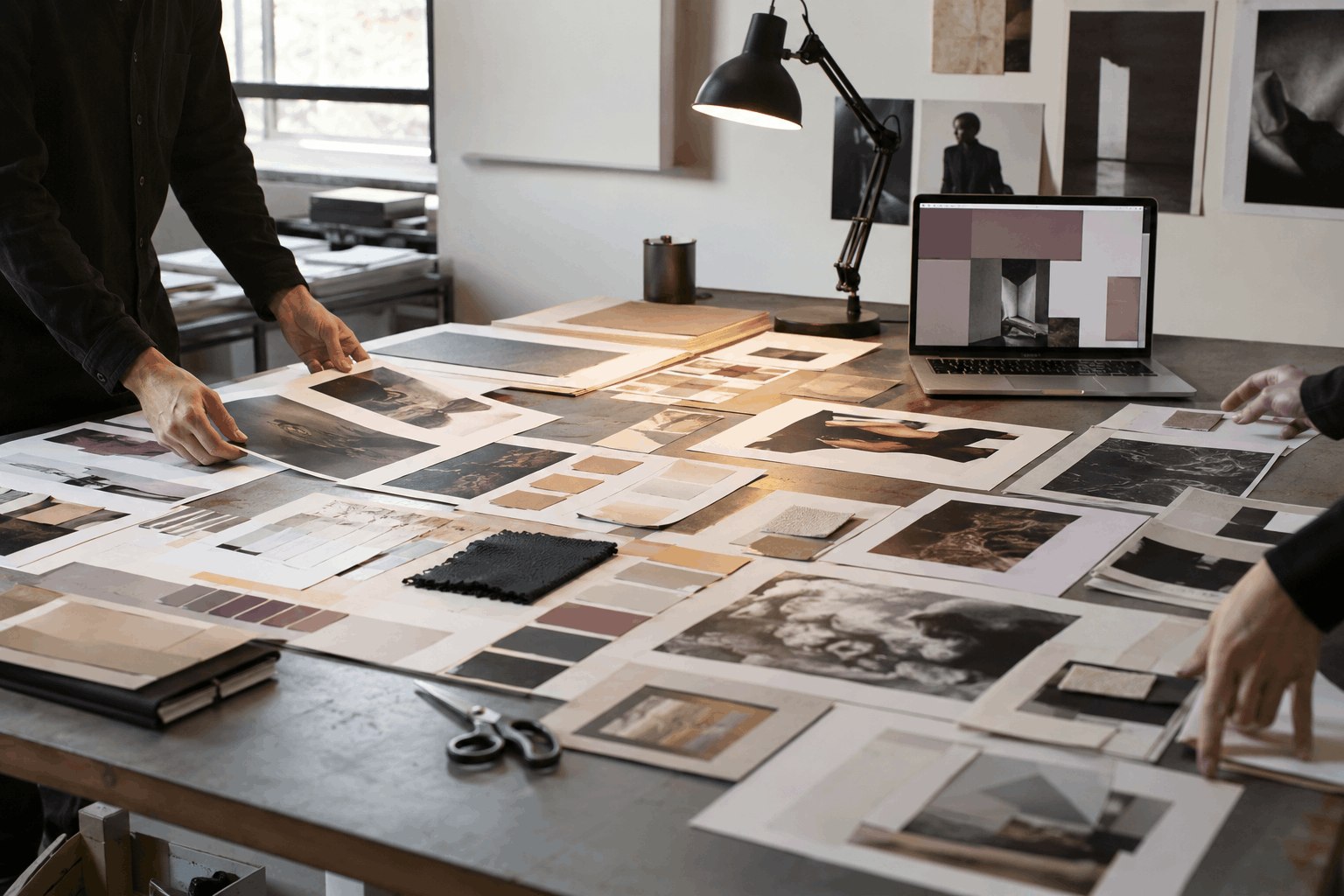 Creative studio developing an editorial brand campaign