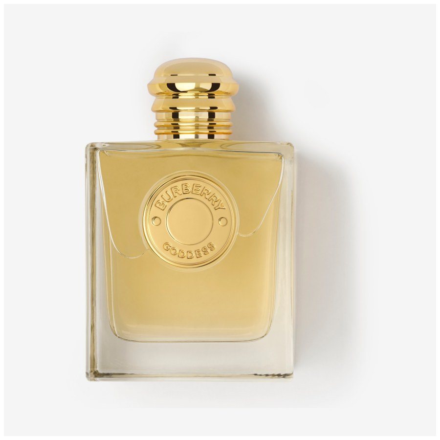Burberry Goddess perfume bottle on a white product background